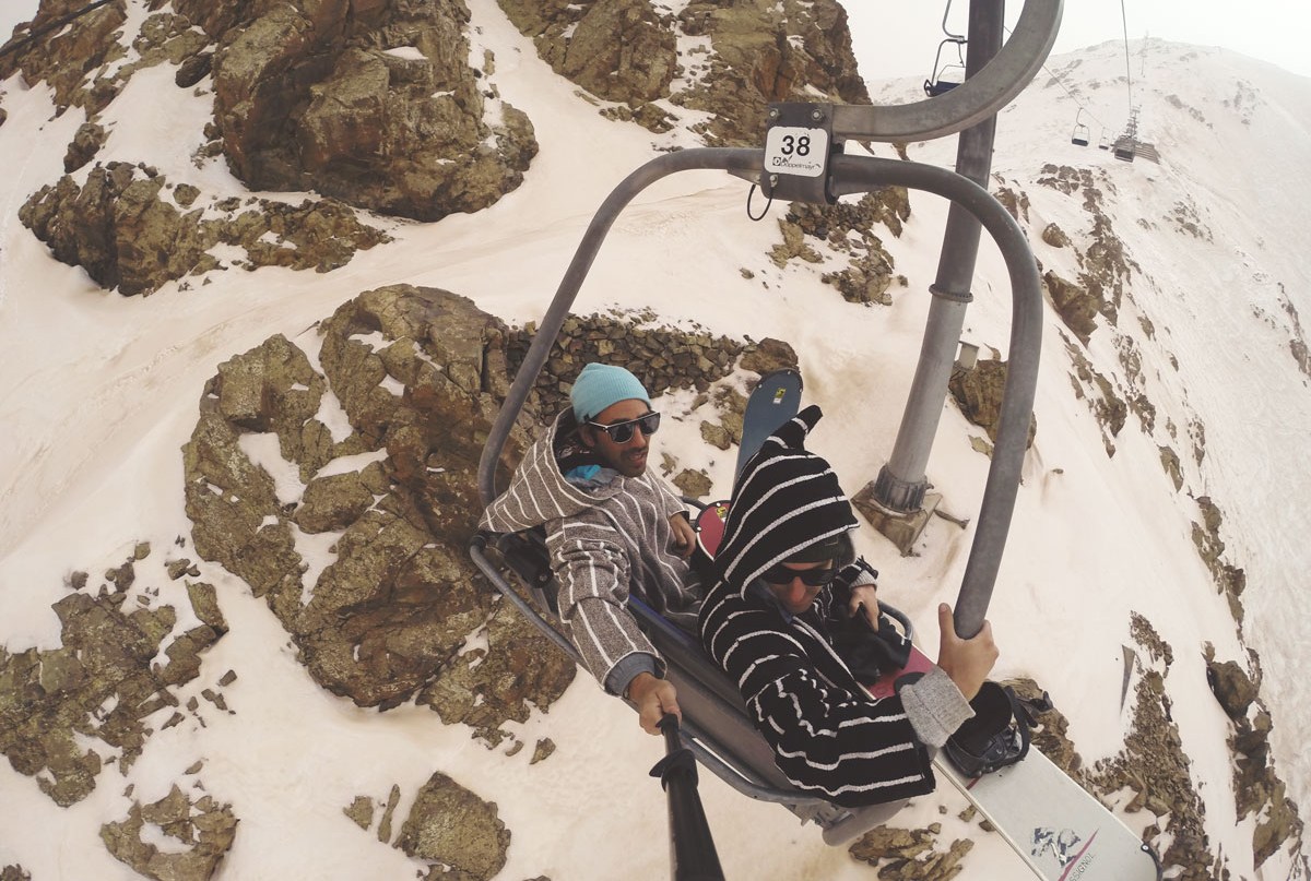 Snowboard au Mont Oukameiden