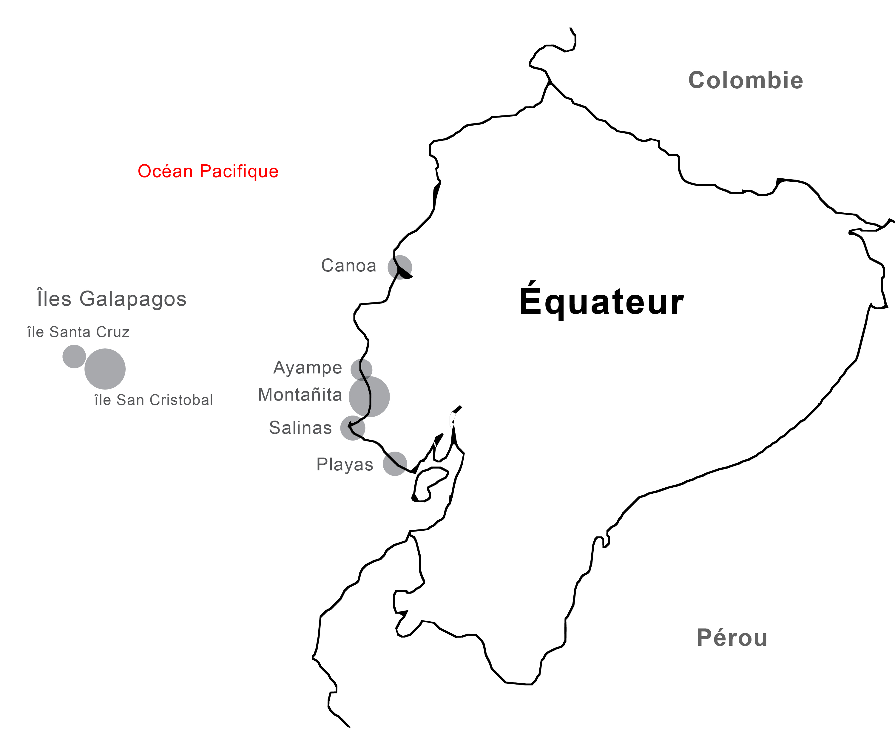 Ecuador surf map
